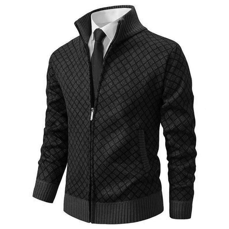 RÉMI - gilet zippé motif géométrique pour homme