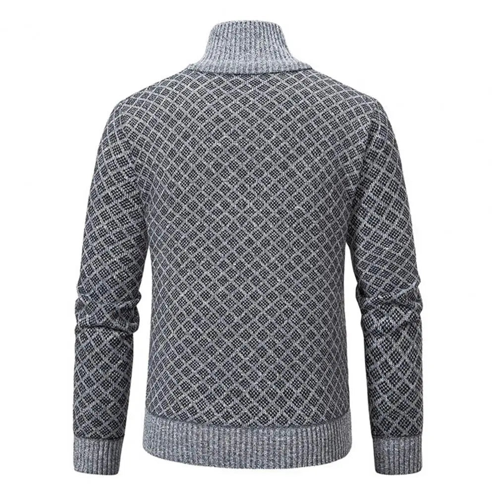 RÉMI - gilet zippé motif géométrique pour homme