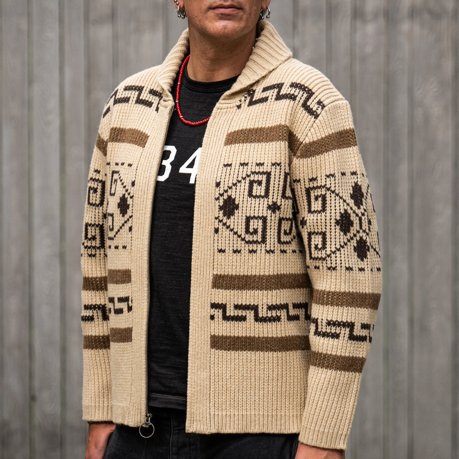 VINCENT - gilet jacquard col châle pour homme