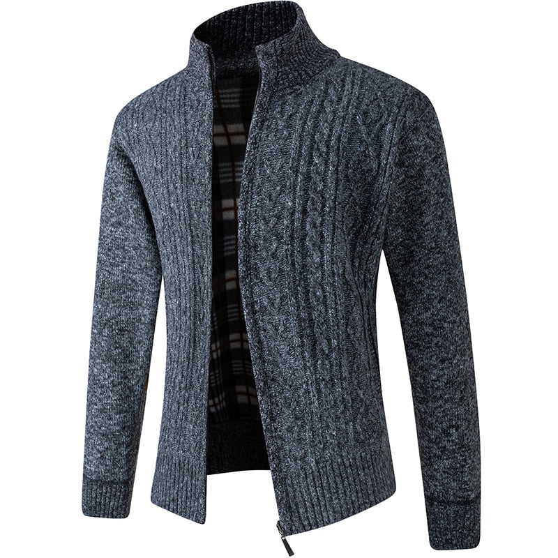 ARTHUR - gilet zippé torsadé pour homme