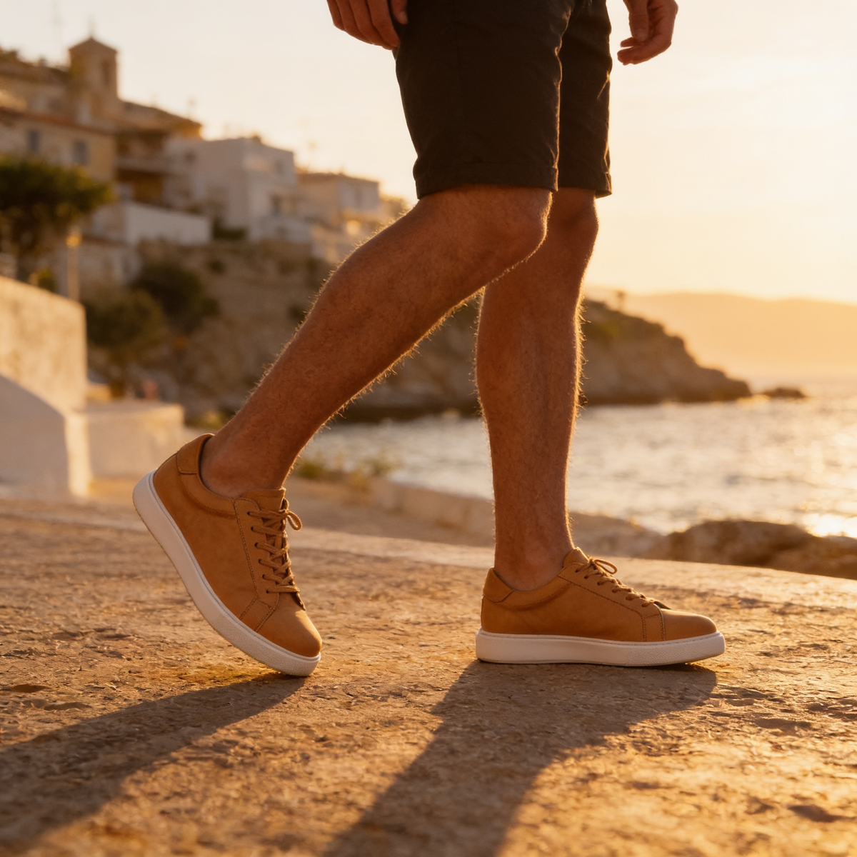 THÉO - sneakers basses façon suède pour homme