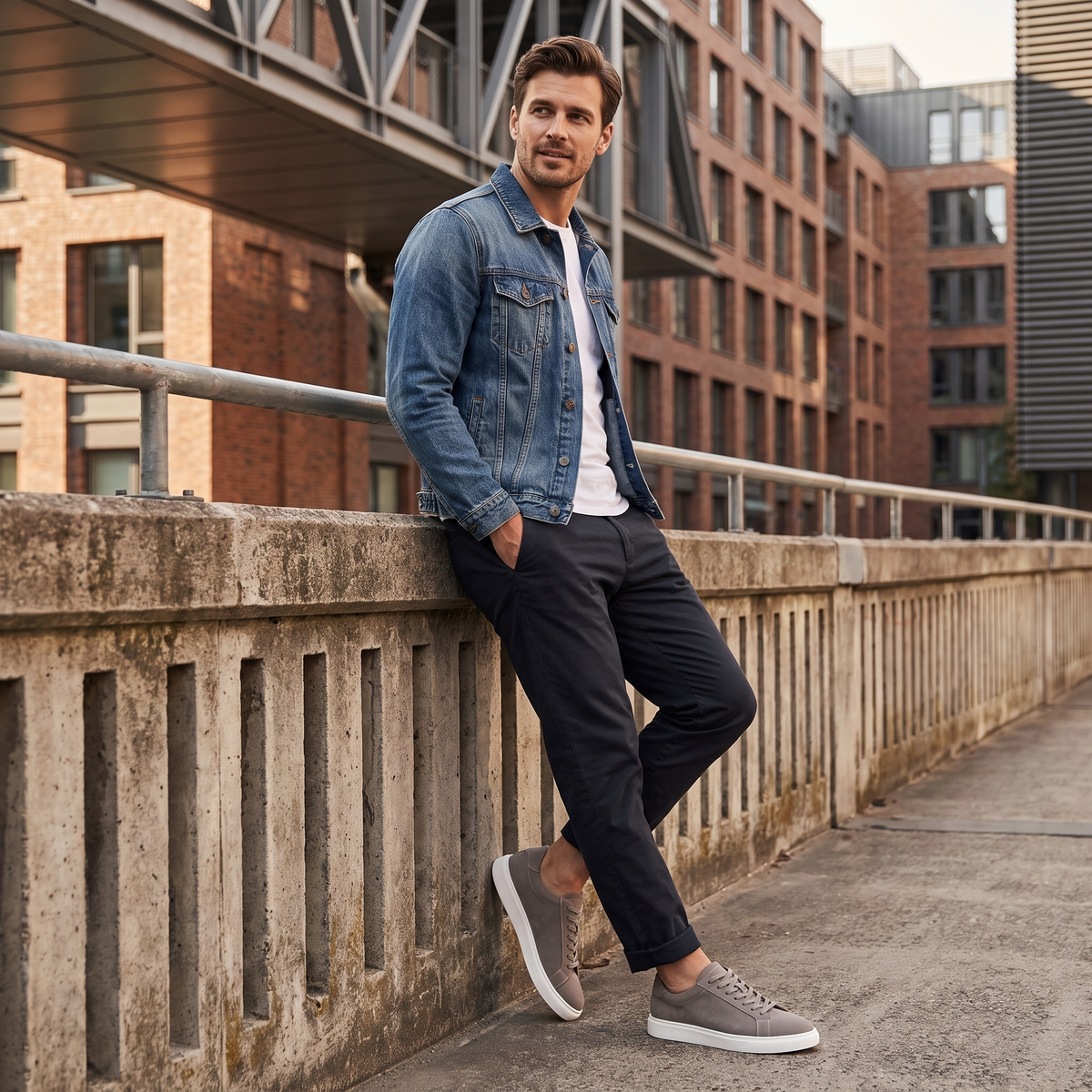THÉO - sneakers basses façon suède pour homme
