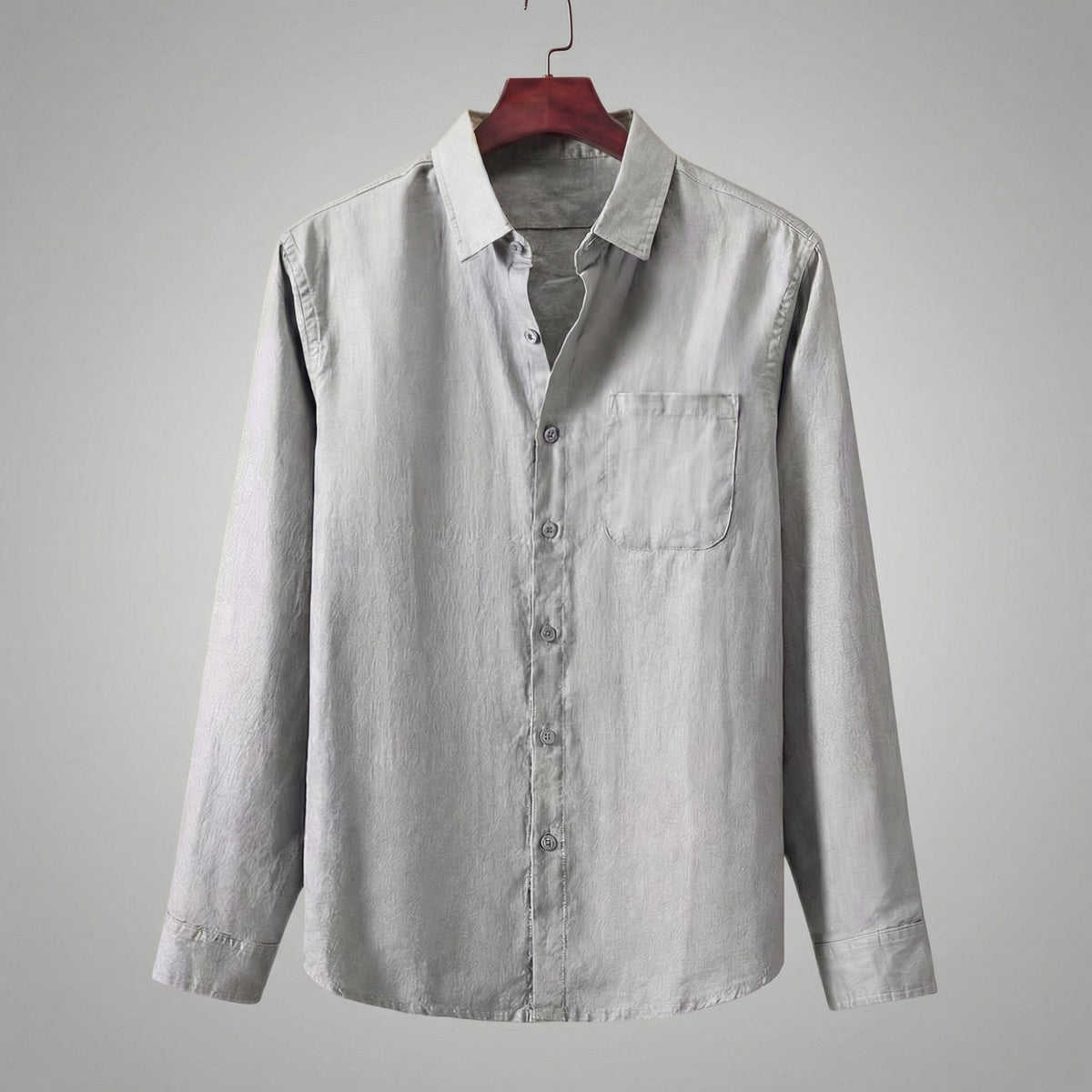 MARIUS - chemise en lin poche poitrine pour homme