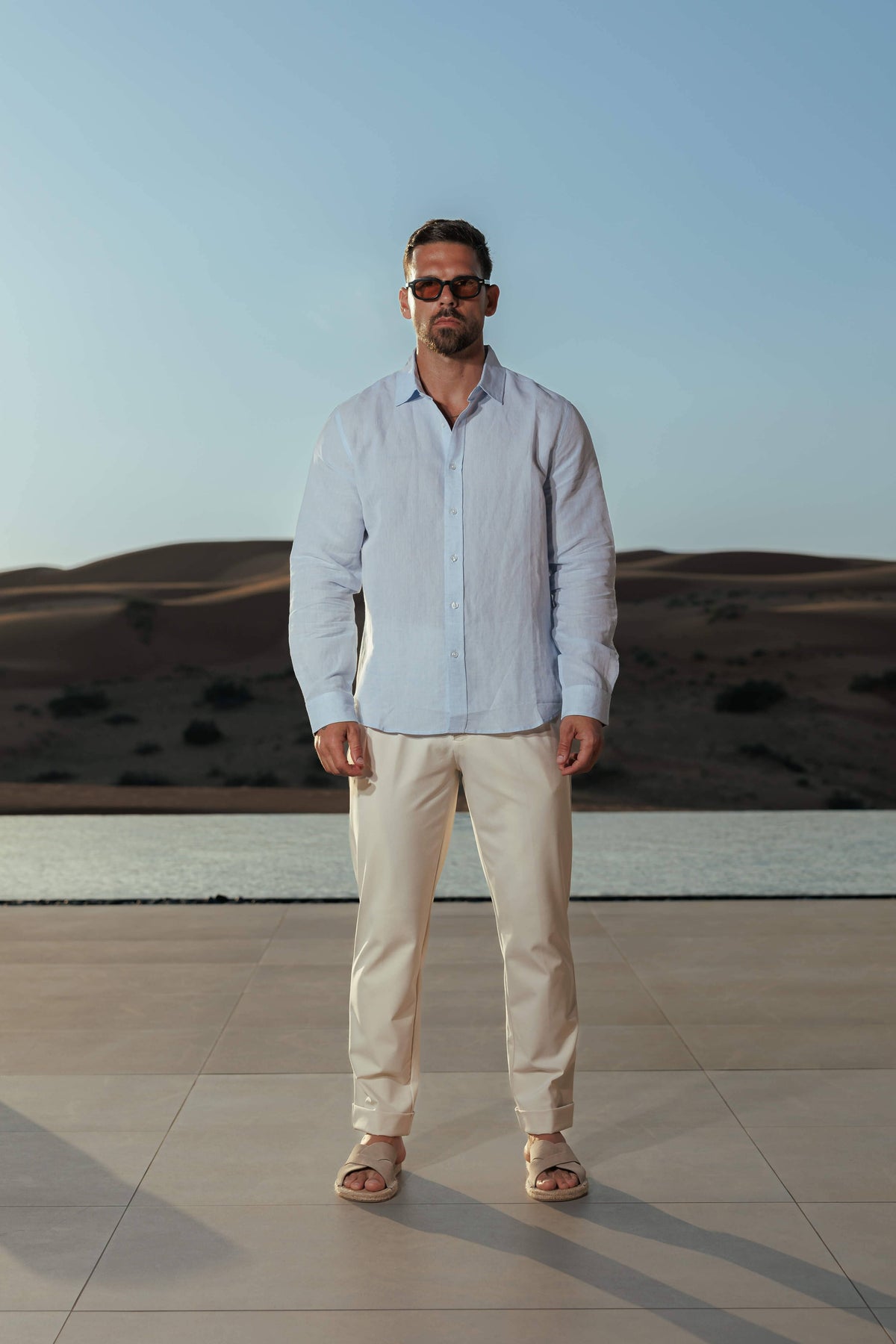 CLÉMENT - chemise en lin manches longues pour homme