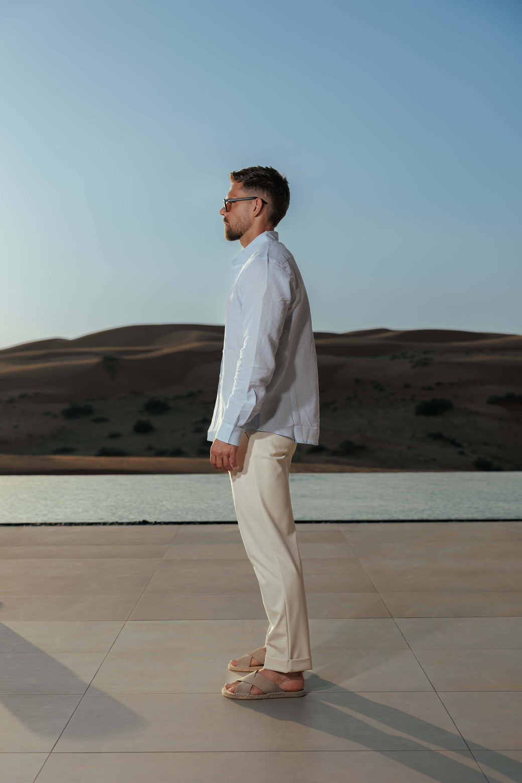 CLÉMENT - chemise en lin manches longues pour homme