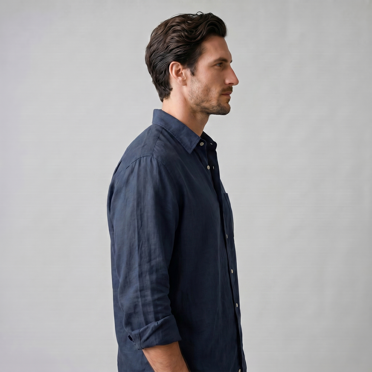 BASTIEN - chemise oversized col pointe pour homme
