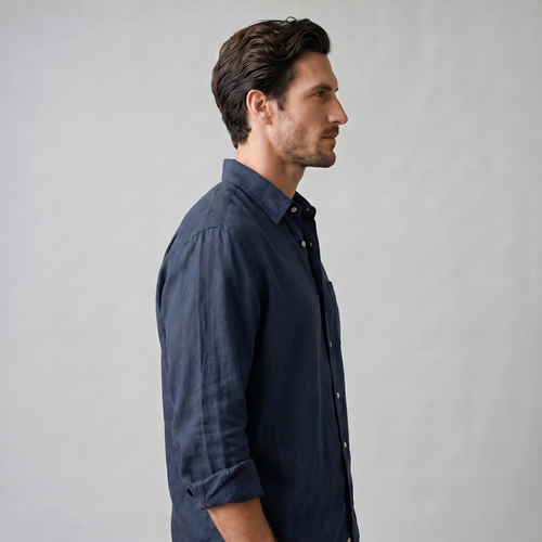 BASTIEN - chemise oversized col pointe pour homme