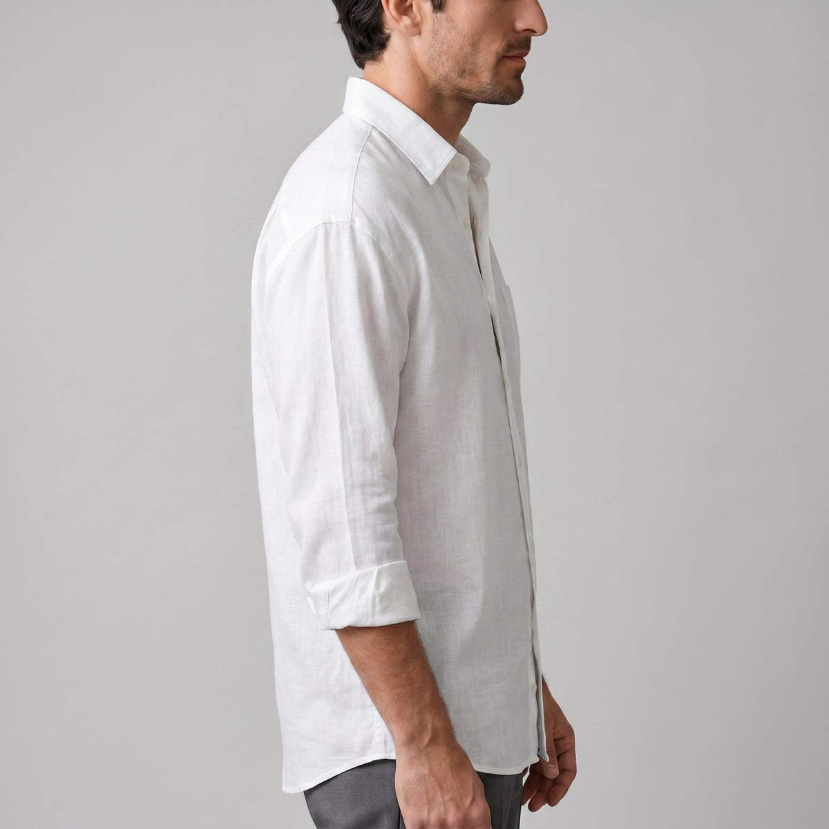 BASTIEN - chemise oversized col pointe pour homme