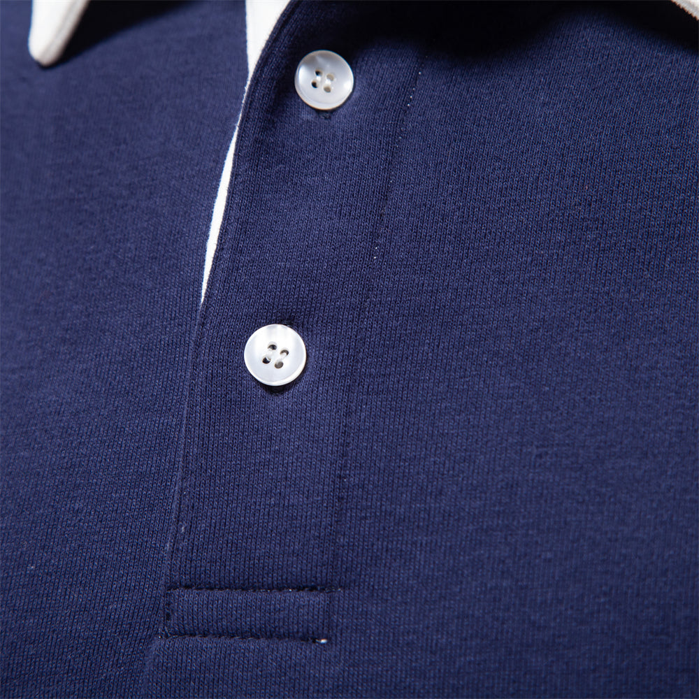 MAXIME - polo slim fit col contrasté pour homme