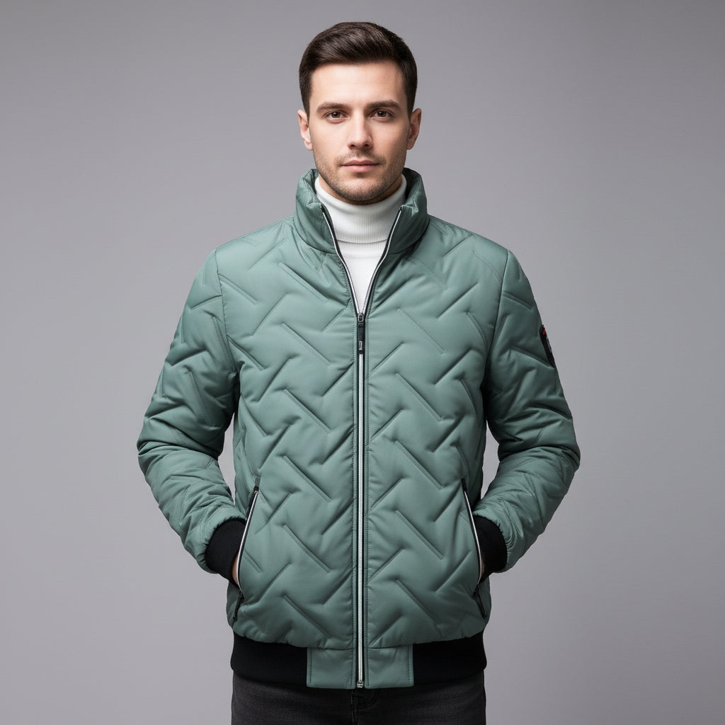 JOSSELIN - doudoune matelassée motif géométrique pour homme