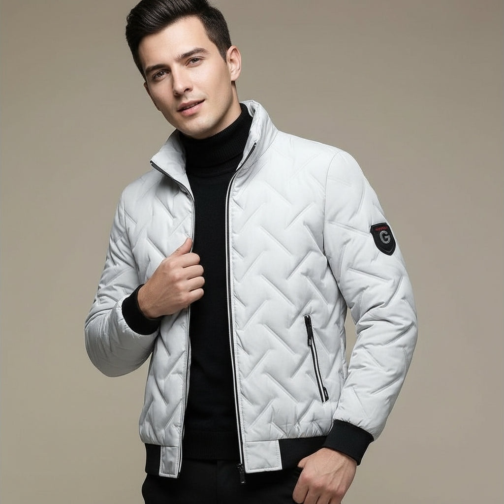 JOSSELIN - doudoune matelassée motif géométrique pour homme
