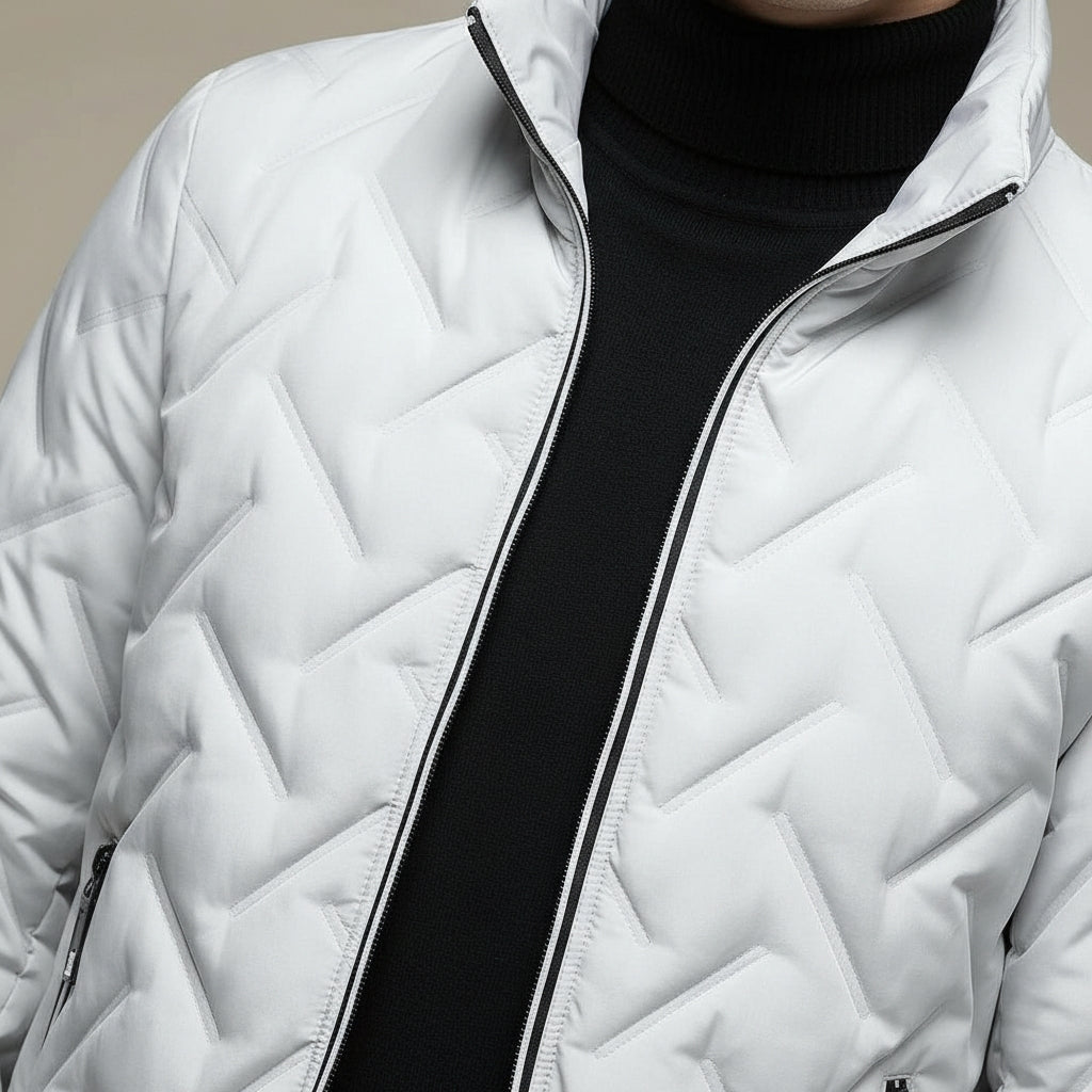 JOSSELIN - doudoune matelassée motif géométrique pour homme