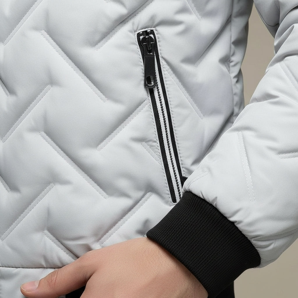 JOSSELIN - doudoune matelassée motif géométrique pour homme