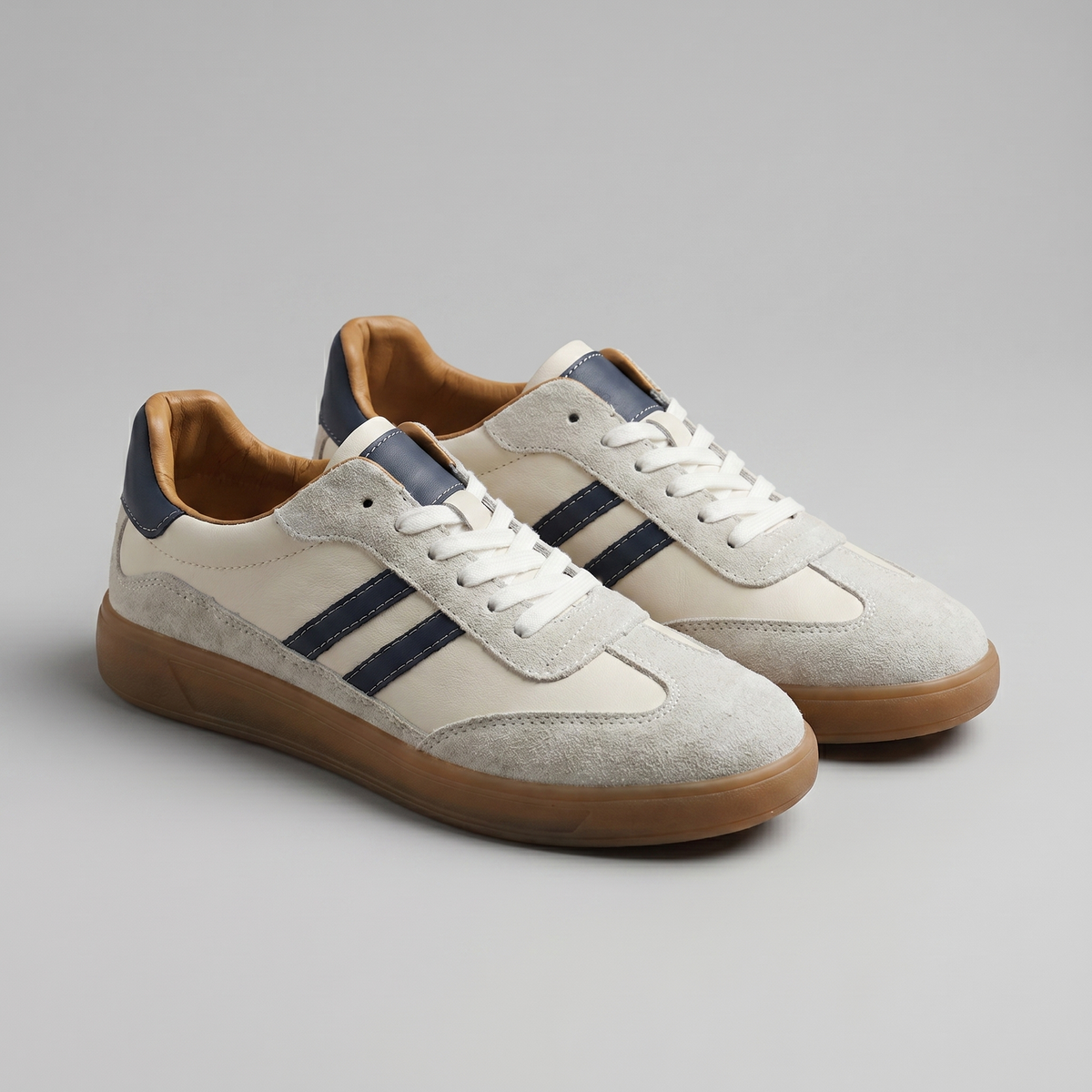 CORENTIN - sneakers rétro en cuir pour homme