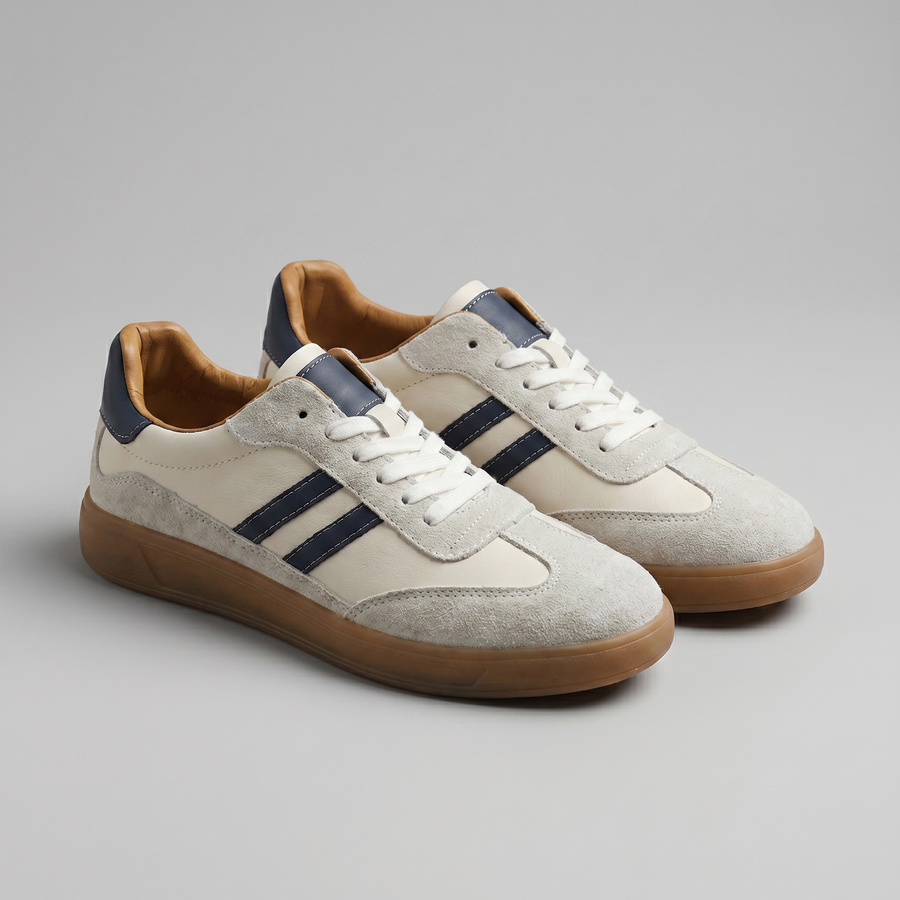 CORENTIN - sneakers rétro en cuir pour homme