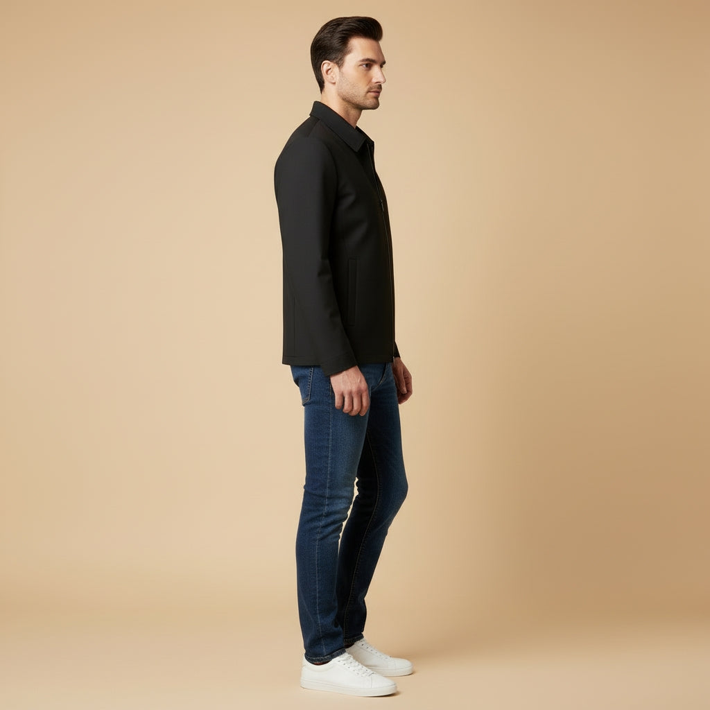 RENAUD - veste courte au col classique pour homme
