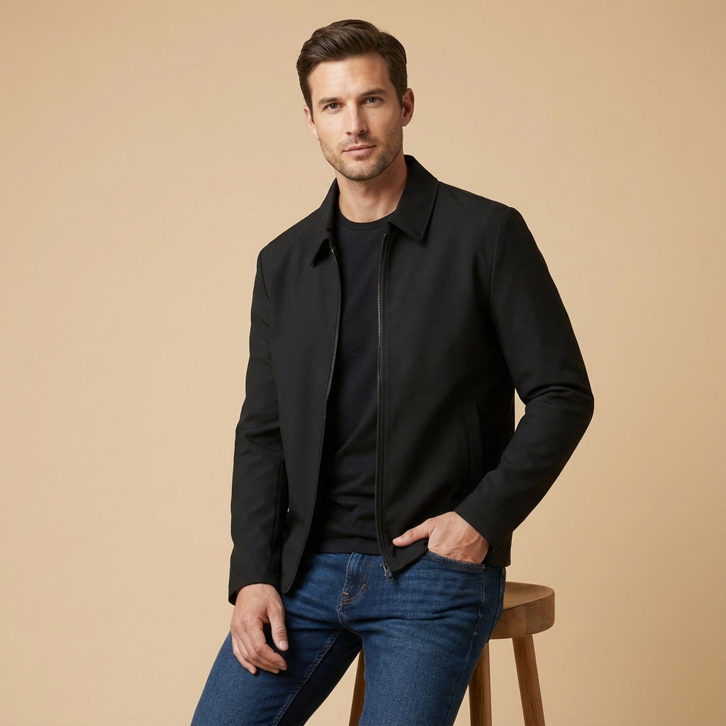 RENAUD - veste courte au col classique pour homme