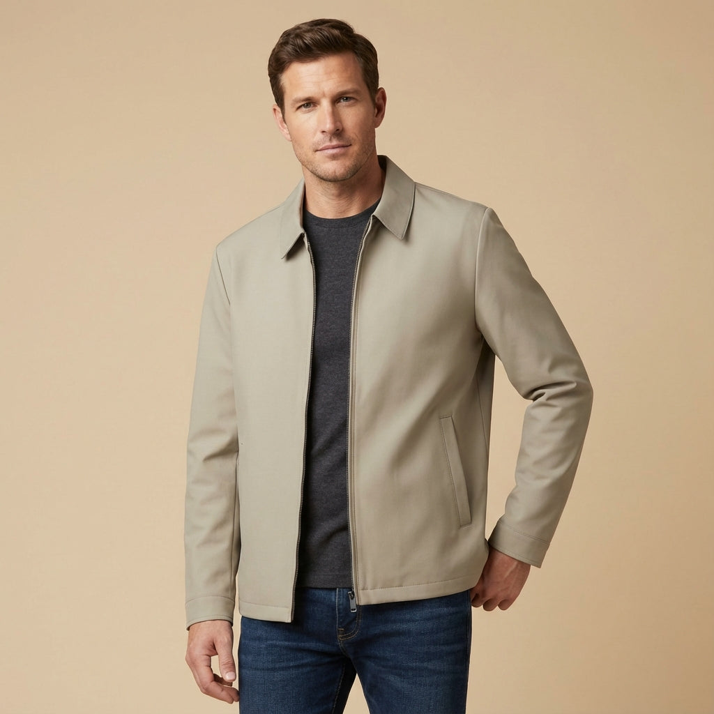 RENAUD - veste courte au col classique pour homme
