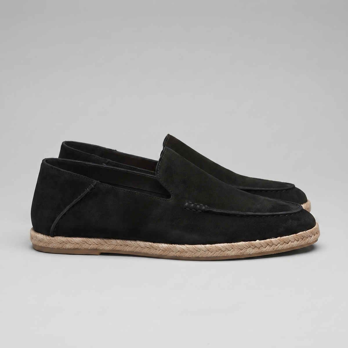 GASPARD - mocassins espadrilles en suède pour homme