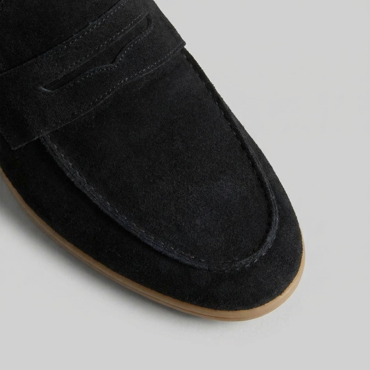 ADRIEN - mocassins penny en suède pour homme