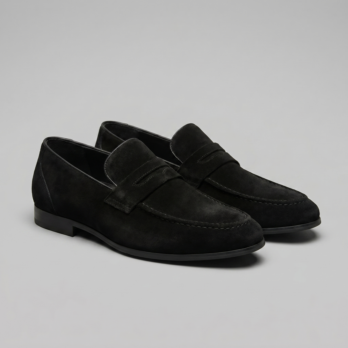 TIMOTHÉE - mocassins penny façon suède pour homme
