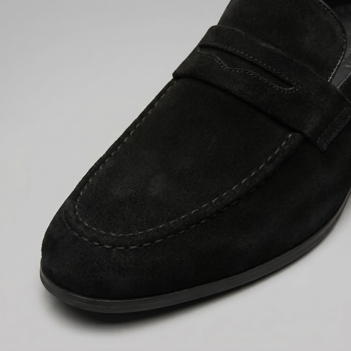 TIMOTHÉE - mocassins penny façon suède pour homme