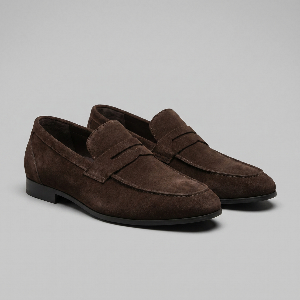 TIMOTHÉE - mocassins penny façon suède pour homme