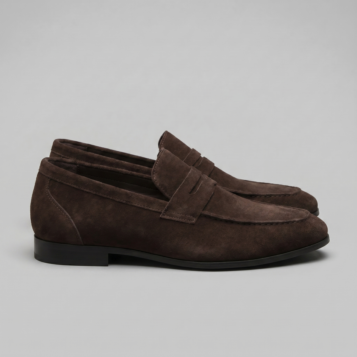 TIMOTHÉE - mocassins penny façon suède pour homme