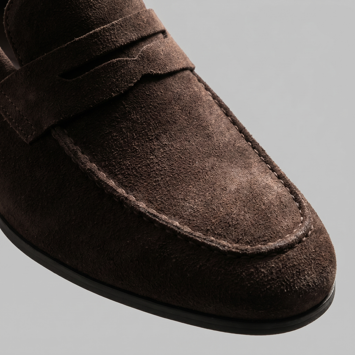 TIMOTHÉE - mocassins penny façon suède pour homme