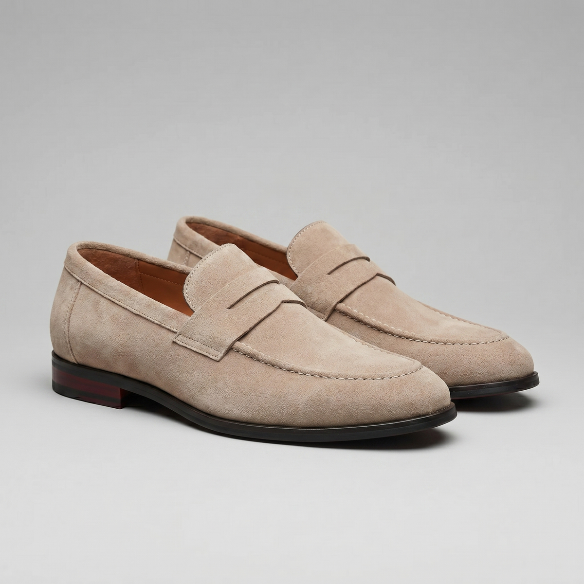 TIMOTHÉE - mocassins penny façon suède pour homme