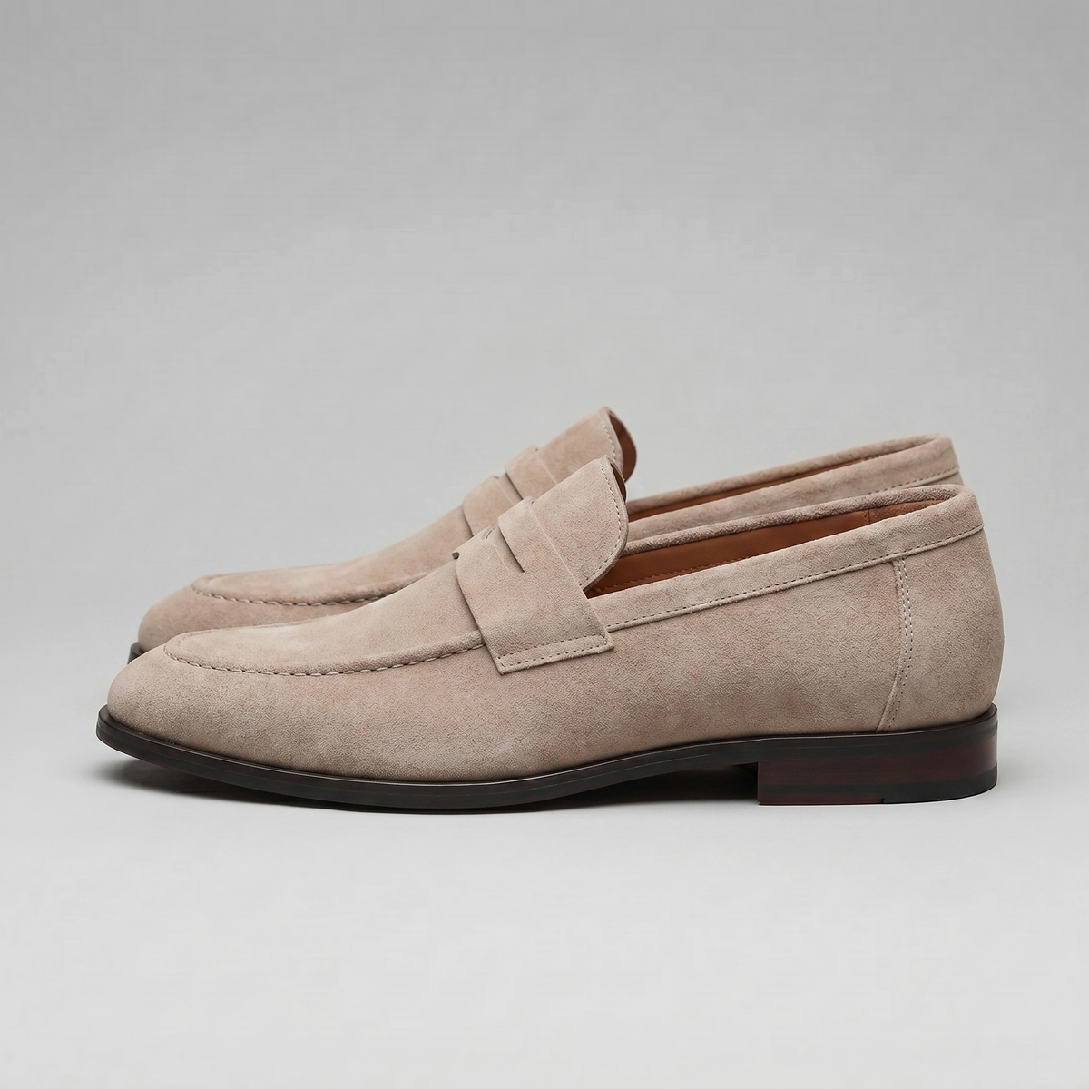 TIMOTHÉE - mocassins penny façon suède pour homme