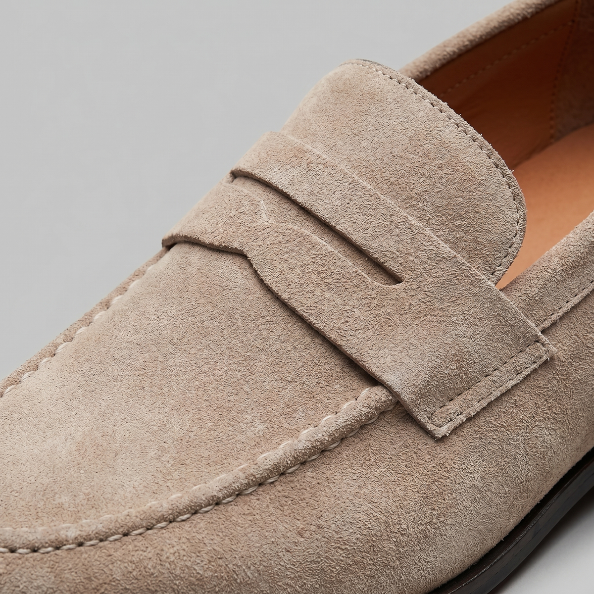 TIMOTHÉE - mocassins penny façon suède pour homme