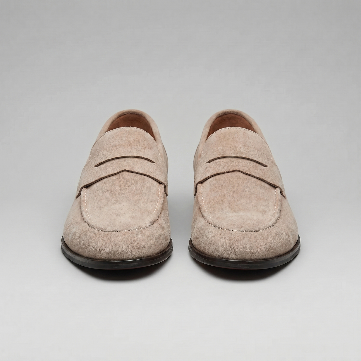 TIMOTHÉE - mocassins penny façon suède pour homme