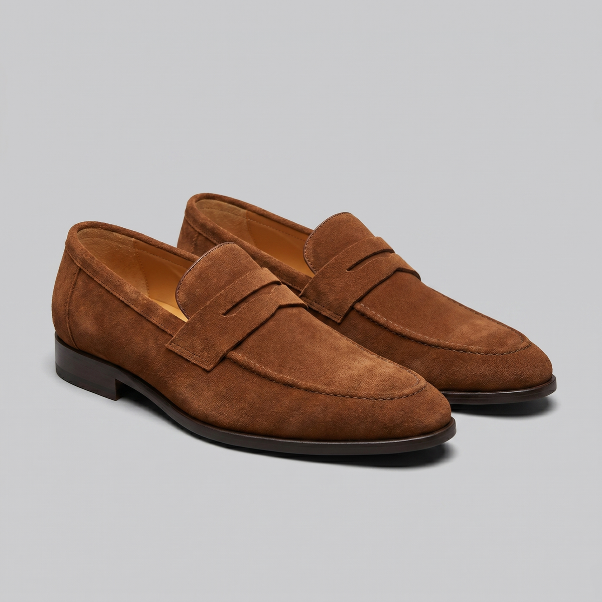 TIMOTHÉE - mocassins penny façon suède pour homme
