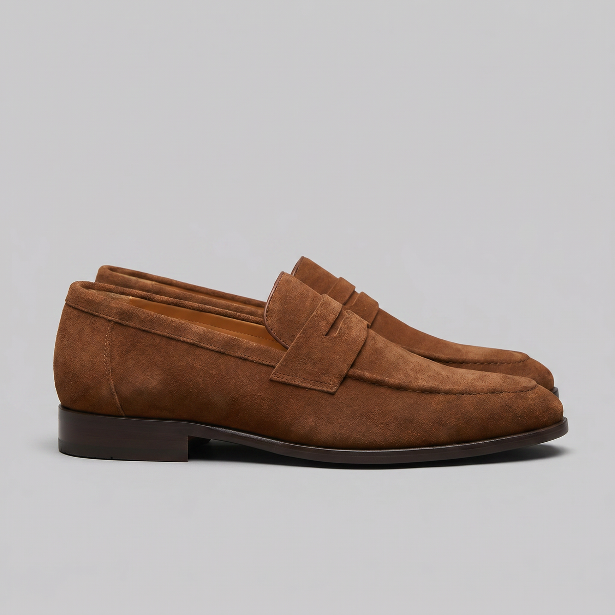 TIMOTHÉE - mocassins penny façon suède pour homme