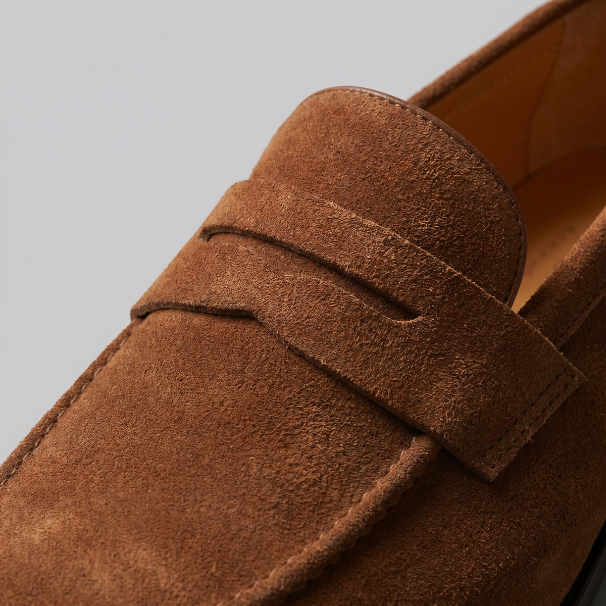 TIMOTHÉE - mocassins penny façon suède pour homme