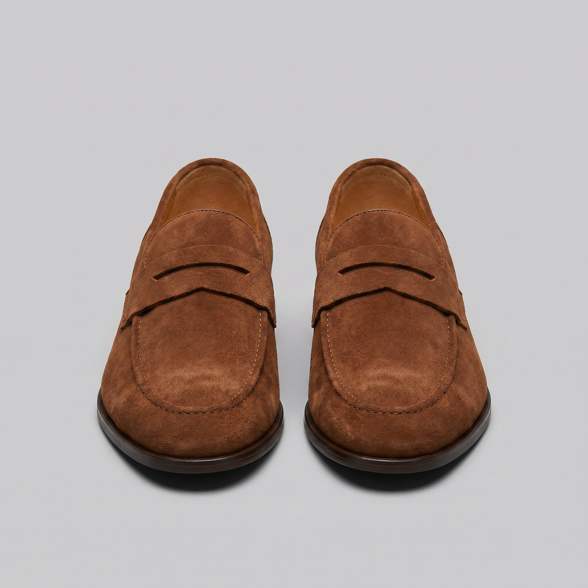 TIMOTHÉE - mocassins penny façon suède pour homme