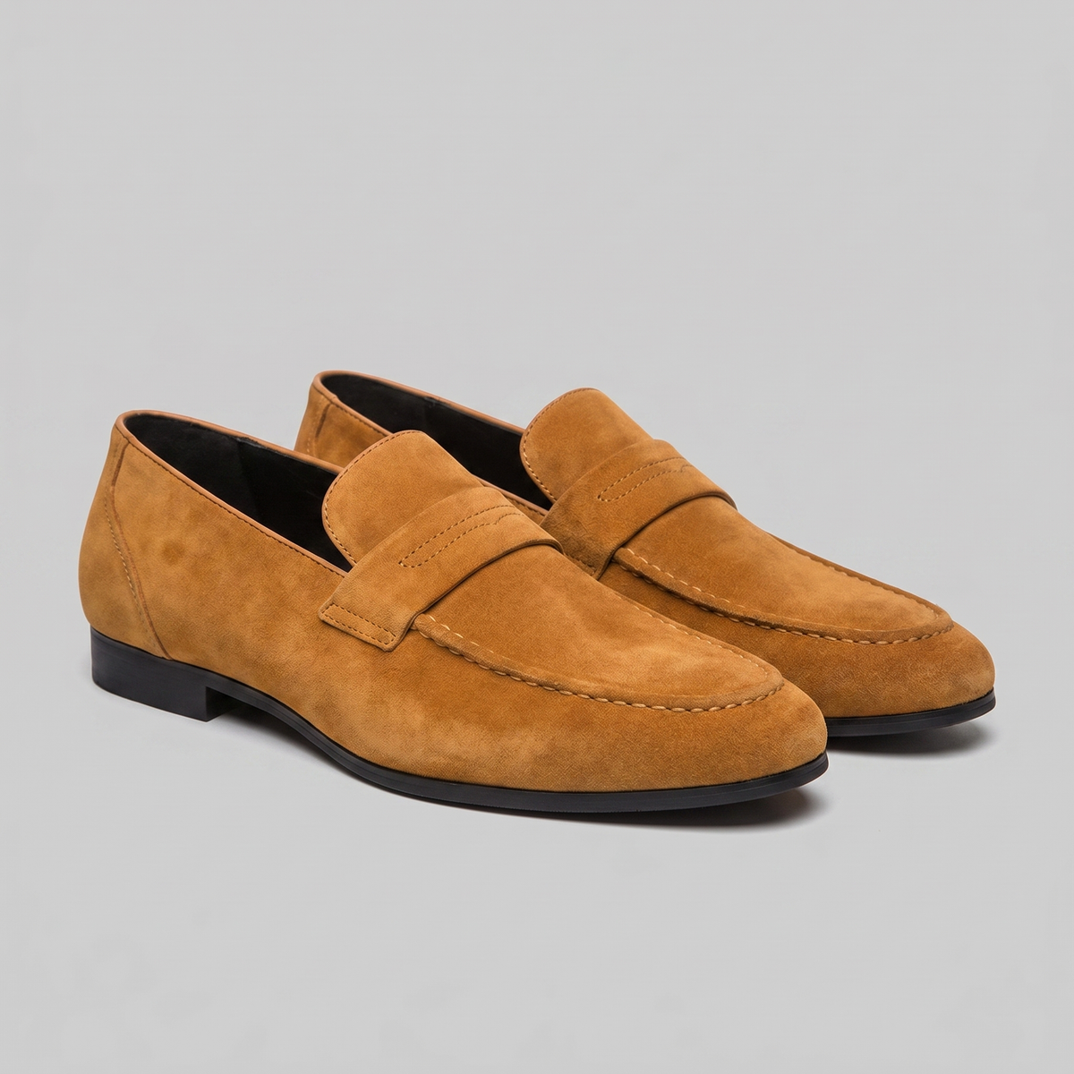 TIMOTHÉE - mocassins penny façon suède pour homme
