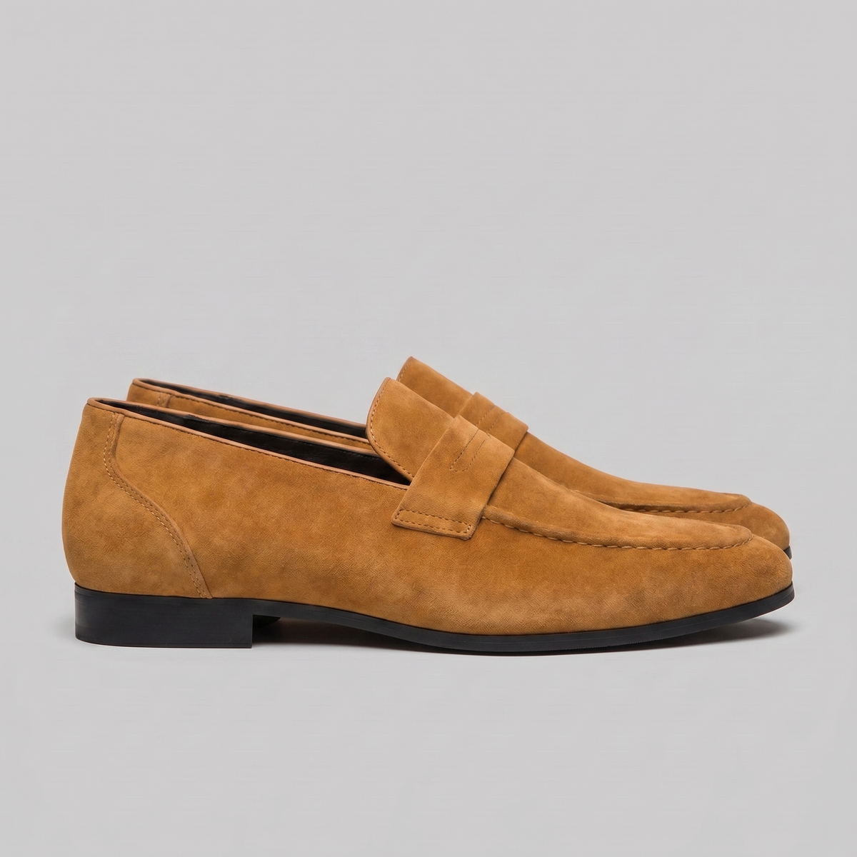TIMOTHÉE - mocassins penny façon suède pour homme