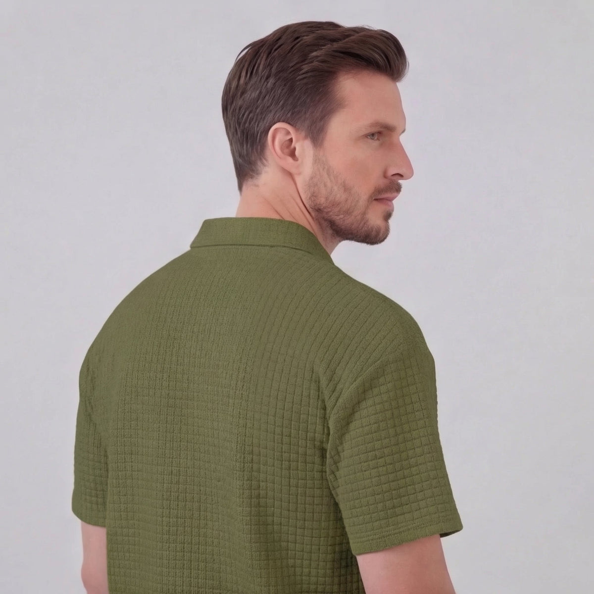 GRÉGOIRE - ensemble polo demi-zip et short pour homme