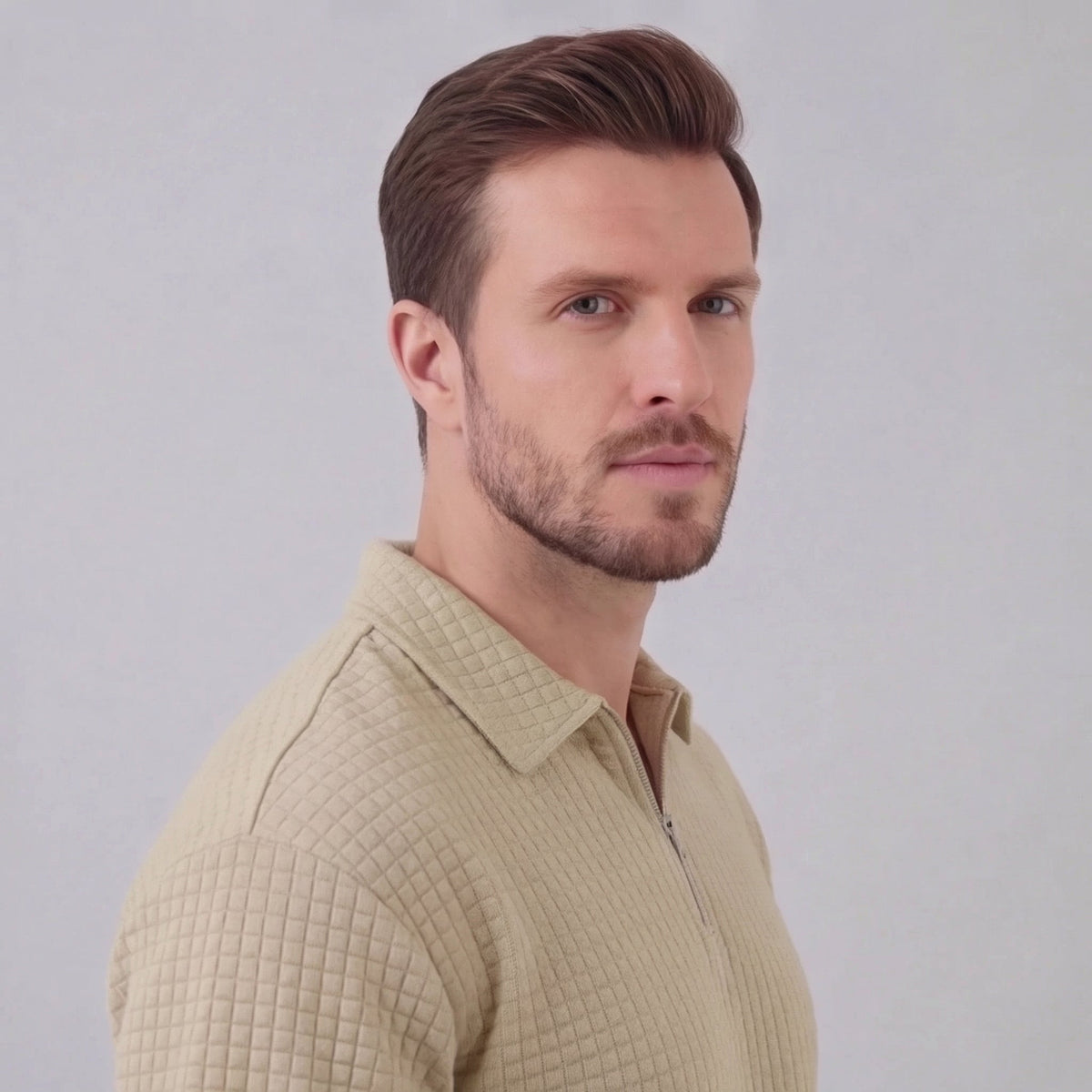 GRÉGOIRE - ensemble polo demi-zip et short pour homme